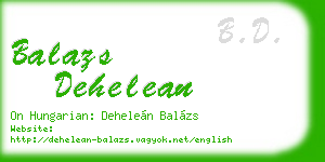 balazs dehelean business card